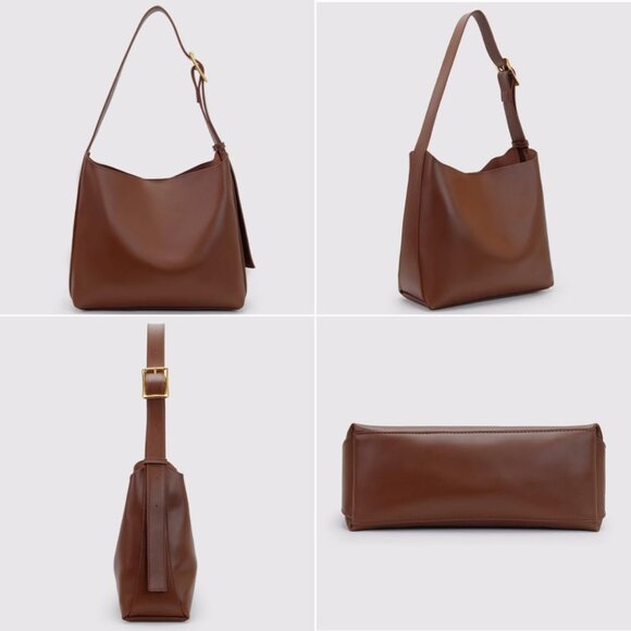 PU Leather Shoulder Bag for Women Large Capacity Multi-Way Casual Tote - Picture 7 of 9